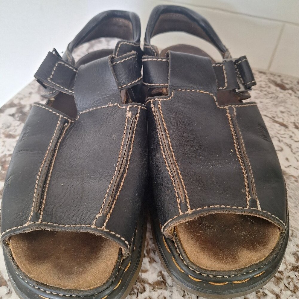 Vtg 90s Dr Martens men's US 11 Chunky Platform Leather strap sandals